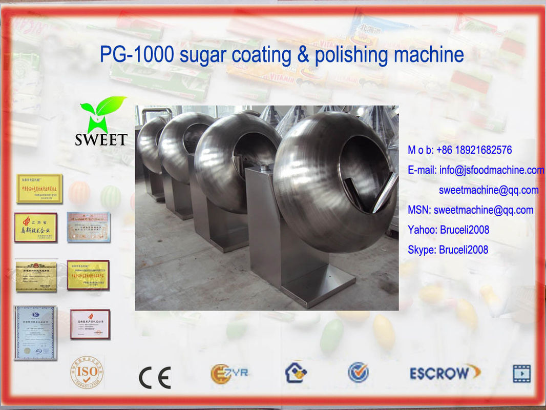 PG-1000 bubble gum coating & polishing machine