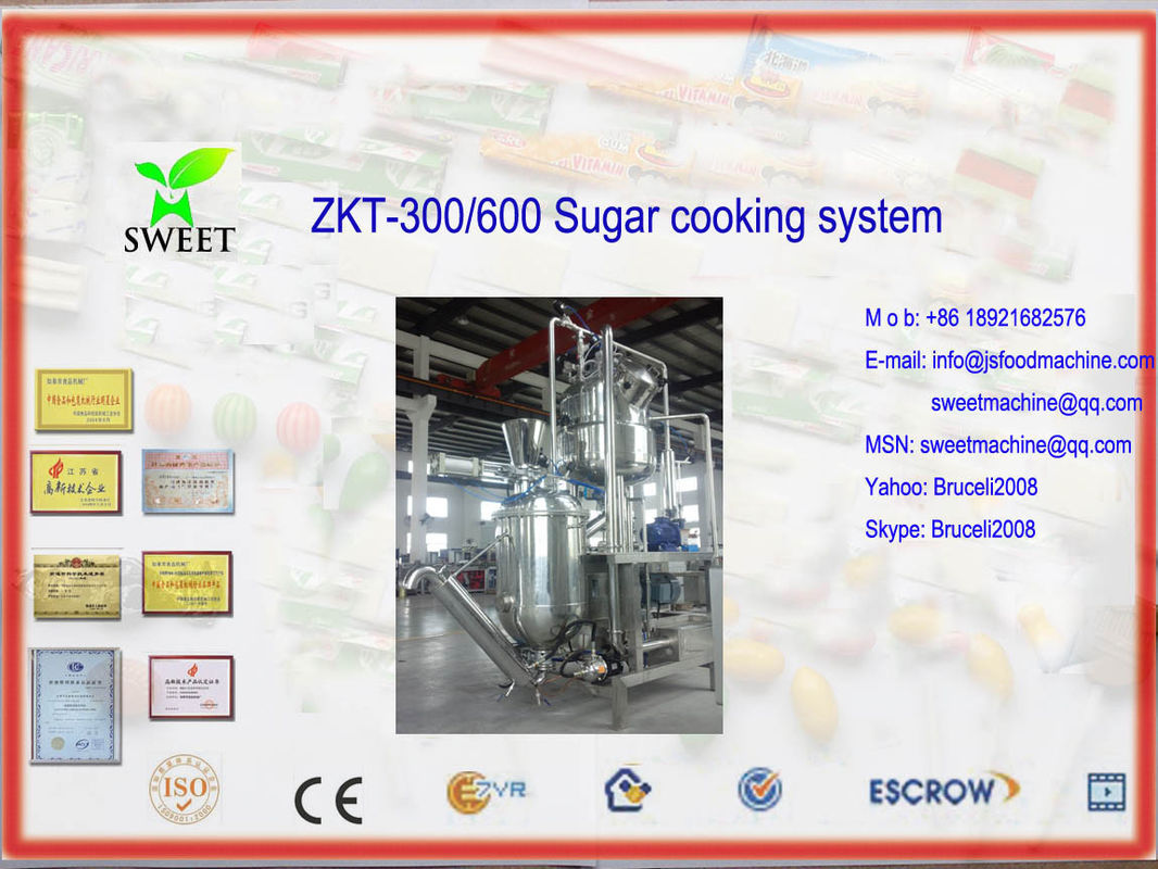 ZKT-300/600 sugar cooking machine with air areated tank