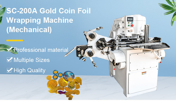 SC-200 coin chocolate foil wrapping machine